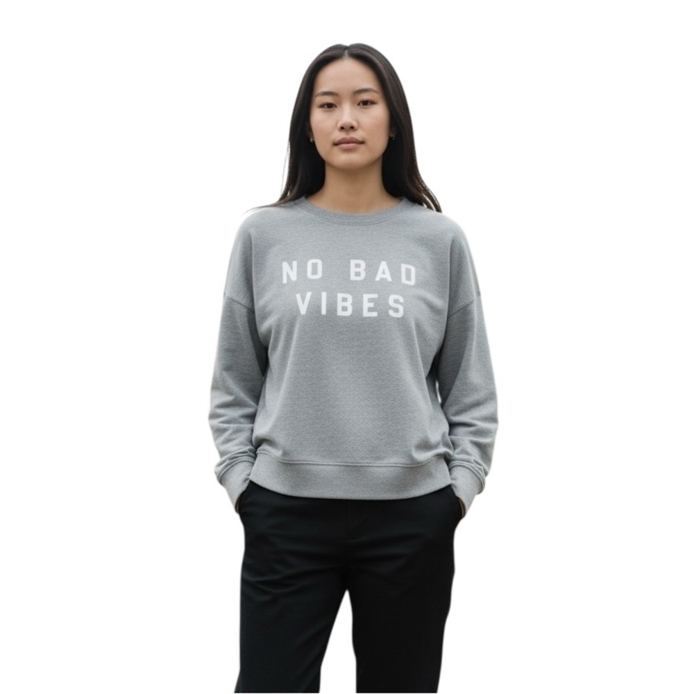 🆕 NWT’s Spiritual Gangster No Bad Vibes crew neck lightweight sweatshirt